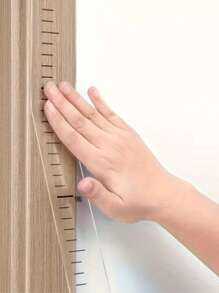 1pc Removable Clear 200cm Height Measurement Wall Sticker, No Residue, Simple Design For Children's Bedroom To Track Growth