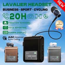 KZ K89/K75 Lavalier Business Bluetooth 5.4 Wireless Headset Talk/Music 20 Hours LCD Digital Display Call Vibration Reminder+Voice Reporting+Number Display HIFI Music Earphone With Mic