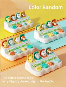 Juguetes Montessori - Juguetes de causa y efecto - Juguetes de rompecabezas con botones y colores - Juguetes de clasificación de colores de animales - Adecuados para niños, niños pequeños, bebés - 18 meses y talla grande - Pop-Up Pals, Artículos esenciales para bebés, Juguetes para niños pequeños, Juguetes sensoriales para bebés, Juguetes para bebés, Navidad, Juguetes para cochecito, Juguetes para cuna, Recién nacidos - Multicolor - Ver 9