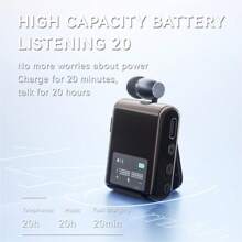 KZ K89/K75 Lavalier Business Bluetooth 5.4 Wireless Headset Talk/Music 20 Hours LCD Digital Display Call Vibration Reminder+Voice Reporting+Number Display HIFI Music Earphone With Mic