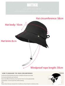 A New Japanese Summer Outdoor Sun Protection Hat Versatile And High-End Large Head Circumference Short-Brimmed Pot Hat Showing Face With Small Bow Bucket Hat Casual Casual - Multicolor - View 6