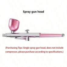 带压缩机的喷枪套件 - 数字显示、3 速调节、可充电 900mAh 锂电池、USB 充电、无线喷枪机，适用于美甲、化妆、绘画、蛋糕装饰 - 彩色 - 查看 12