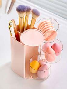 2/3层化妆品收纳盒，抽屉式桌面化妆品收纳盒，迷你简约首饰盒，首饰盒，饰品盒，多层学生文具架，文具盒，儿童首饰盒，玩具盒，展示盒，展示架，防尘防水，易于整理，适用于办公桌、宿舍、卧室、书桌，可收纳铅笔和小物件，适合校园生活和珠宝爱好者。 - 旋轉盒 - 查看 7