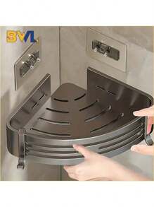 Aluminum Alloy Bathroom Shelves, Thick Punch-Free Tripod, Wall Corner Shelf, Bathroom Accessories, Shower Organizer