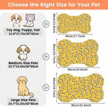 1 pezzo Tappetino per l'alimentazione degli animali domestici, tappetino assorbente per cibo di gatti e cani, tappetino impermeabile a prova di fuoriuscite, tappetino pulibile per ciotole di cibo e acqua di gatti e cani, accessori per animali domestici, adatto per animali che fanno sporco e confusione mentre mangiano e bevono
