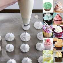 4pcs/Set Large Cake Decorating Tips, Korean Cookie Piping Nozzles, Puff Cupcake Icing Piping Tools, Cake Decor Frosting Nozzles, Baking Accessories For Home, Cafe, Bakery - Multicolor - View 2