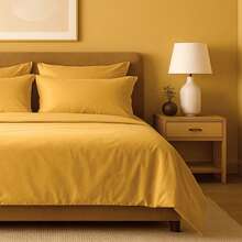 Slay Your Sleep: Cloud-Soft Cooling Bamboo Blend Sheets – 6-Piece Set W/ Deep Pockets – Breathable, All-Season Bedding, No Wrinkles, No Stress, Cozy Vibes Only – Twin, Full, Queen, King, Cal King - 金色 - 查看 2