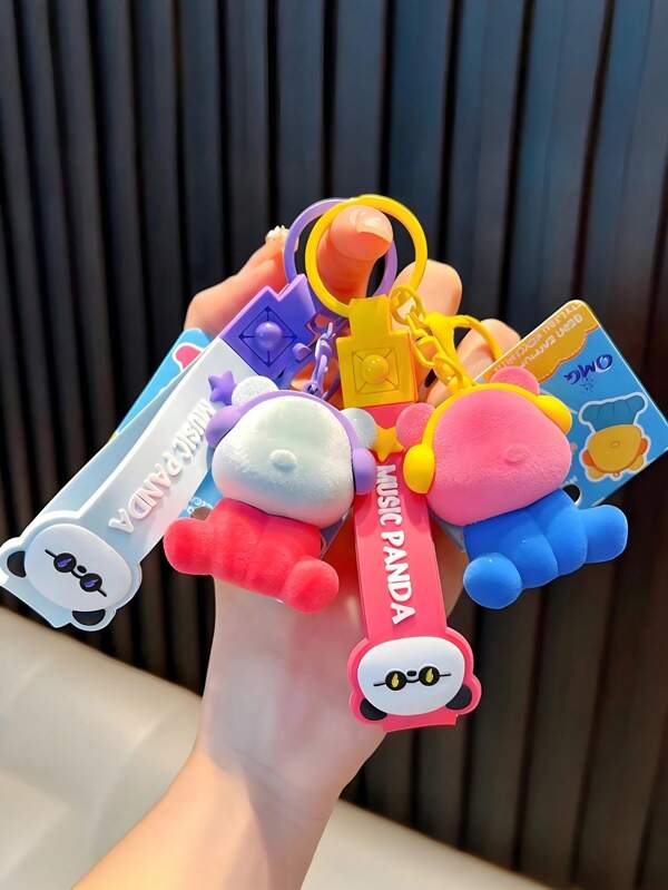 Cute Little Bear Keychain, Mobile Phone Hanger, Home Decoration Hanger, Backpack Decoration Accessories, Colorful Doll Pendant, Car Key Pendant, Holiday Gift