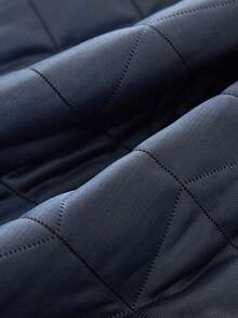 1 件针织柔软绗缝毛毯，带包边，适合卧室、办公室或沙发上午睡