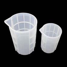 1pc 100/300/750ML Silicone Measuring Cup, DIY Jewelry Making Tool, Epoxy Resin Mixing Cup, Wax Crafts