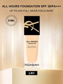 Yves Saint Laurent Yves All Hours Foundation 全覆盖亮泽哑光-全天持久 SPF 20 #LC1 #LC2 #LN1 - 0.84 液体盎司/25 毫升（不同版本随机发货） - LN1 - 查看 1