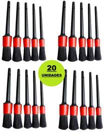 Conjunto de 20 Pinceis Escova de Limpeza Automotiva