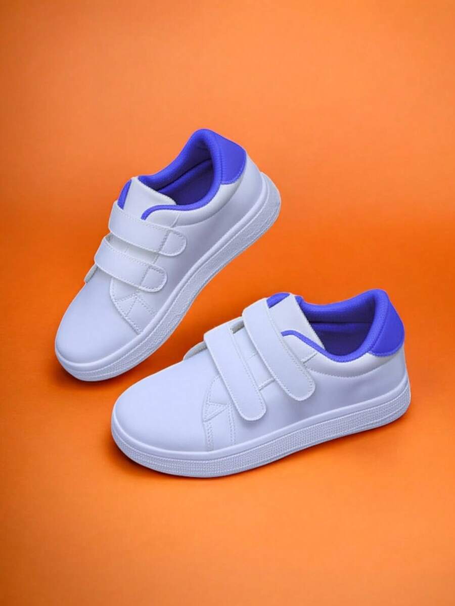 Zapatos Deportivos casuales con Tela Vinil, de suela plana y antideslizante, para niños/jóvenes, aptos para todas las estaciones - Lila Púrpura - Ver 1