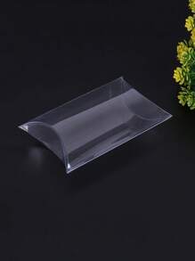 20/50/100/150/200 piezas Caja de regalo de almohada transparente de PVC, caja de embalaje de plástico adecuada para cumpleaños, boda, fiesta