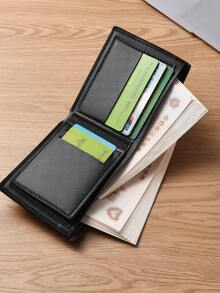 Fashion Men's Short Wallet, Multi-Card Slots PU Leather Bifold Card Holder, Premium Unisex ID Case Card Purse, Coin Pouch - Multicolor - View 9