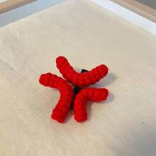 1 件装表情手工发夹女士创意愤怒发夹搞笑侧夹多功能发饰礼物 - 彩色 - 查看 3