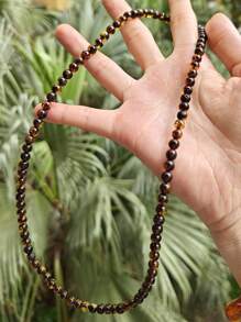 Natural Baltic Amber Beaded Layer Bracelet Or Necklace Million Years Gemstone Resin Fossilized Stone Indie Fashion Accessorize For Couple Nature Stone Gift