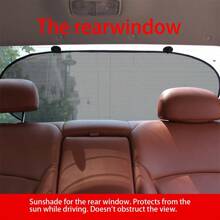 2 piezas Parasol para coche, pantalla solar lateral, aislamiento térmico, absorción de luz, cortina de ventana lateral pequeña de coche de verano, placa lateral, tela oscura