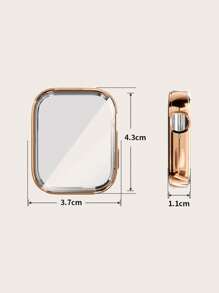 1 pièce Étui de protection en TPU anti-rayures électroplaqué pleine couverture unisexe compatible avec Huawei Watch Fit 4, convient pour un port toute la journée