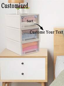 1 pezzo Cassetti organizzatori in plastica impilabili per cassettiera, organizer da cassetto, confezione 1