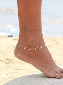 [Brillo lujoso] Tobillera de mujer de plata de ley 925 totalmente pavimentada con circonita cúbica, joyería para los pies con cadena de flecos de moda, versátil para uso diario, citas, fiestas y regalos de cumpleaños para novias