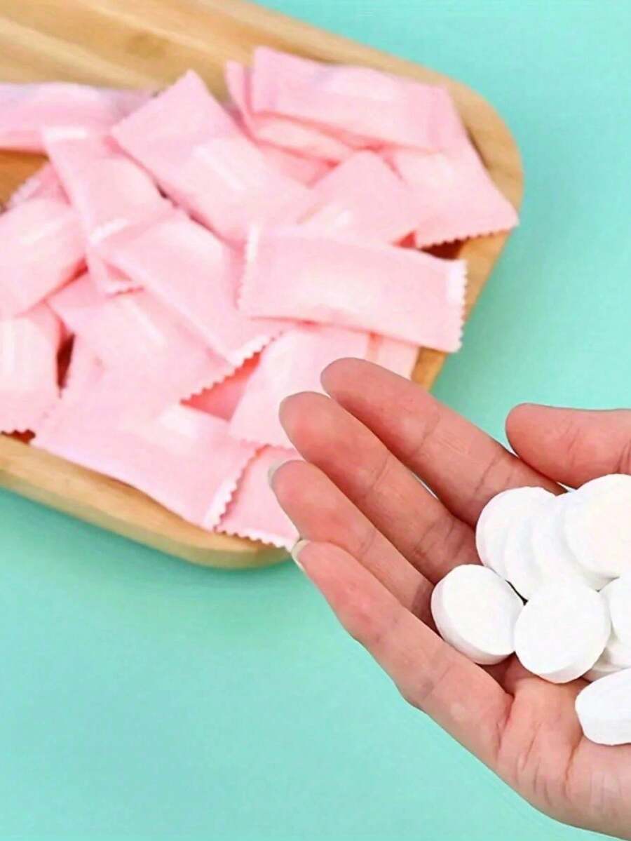 120pcs (10pcs/Pack) Compressed Facial Wet Wipes - Luxurious Soft, Alcohol-Free, Suitable For All Skin Types, Fast Dissolving, Fragrance-Free, Non-Woven Fabric, Perfect Travel Companion, Gentle & Effective, 100% Disposable