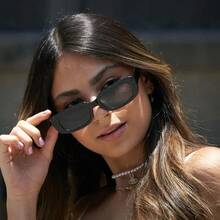 18pcs Cross-Border Black Small Frame Glasses Women's Dress Glasses Men's Casual Glasses Wedding Store Celebrations, Graduation Celebrations, Birthday Parties, Retro Fashion Parties With Decorative Glasses - 彩色 - 查看 5