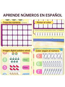 Cuaderno de trabajo inicial para niños: Ejercicios de desarrollo cognitivo y de pensamiento. Libros para el aprendizaje en el aula y la educación en el hogar. Incluye ejercicios de aritmética y habilidades prácticas tipo Montessori. De vuelta a la escuela.
