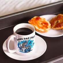 Doing Dad Sht Mug Funny Fathers Day Gift Pooping Joke Cup-11oz Dad Coffee Mug , Funny Dad Birthday Gifts From Daughter And Son For Father Papa Daddy Christmas, Father'S Day Gift Box Christmas Mugs Navidad Decoracion 2025 Christmas Gifts - White - View 5