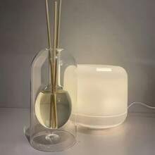 Glass Flameless Essential Oil Diffuser, Home & Bedroom Fragrance Aromatherapy Dispenser, Bathroom Odor Eliminator, Fragrance Decor Bottle