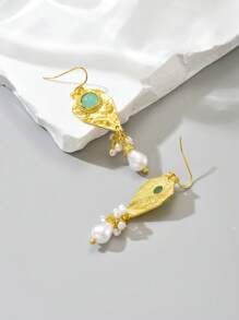 1 par de pendientes bohemios de diseño exquisito y creativo, accesorios de joyería de diseño único, regalo adecuado para uso diario y festividades de la mujer