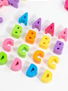 5 قطع خرز أبجدي إنجليزي كبير الثقب من مادة الأكريليك، إكسسوارات مجوهرات DIY، مواد حرفية لتعليقات الهاتف والمفاتيح، هدايا إبداعية