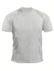 Camiseta de Hombre Talla Grande Patrón de Calavera Martillo - Gris - Ver 2