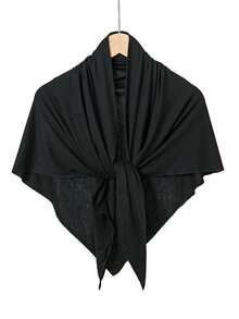 1pc/2pcs Women Fashion Solid Color Triangular Scarf, Versatile Simple Headband, Breathable Sunscreen Muslim Hijab, Lightweight Modal Turban For Daily Wear For Dress - Jersey Triangle Headscarf - View 29