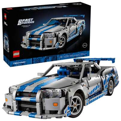  LEGO 42210 Technic 2 Fast 2 Furious Nissan Skyline GT-R (R34) Car