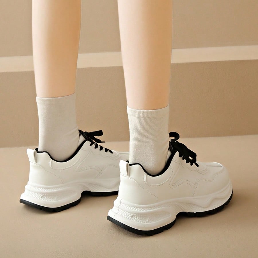 أحذية نسائية كاجوال جديدة ذات بطانة سميكة، أحذية ر...