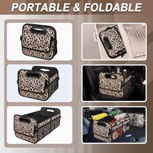 New  Car Trunk Organizer And Storage With 6 Big Pockets - 70L Waterproof Polyester Trunk Organizer For SUV, Minivan, Truck (Large, Leopard Print) - Leopard print Large - View 4