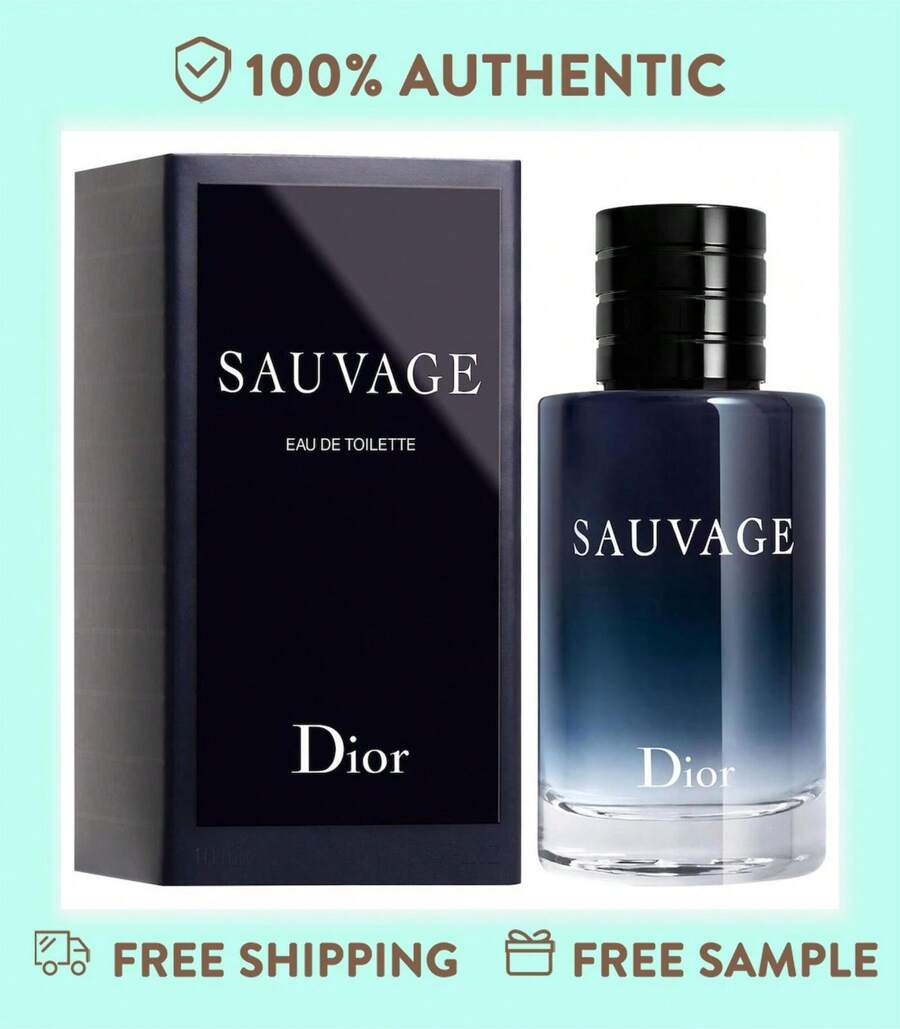 Dior Sauvage Eau De Toilette Mini For Men, 0.34 Oz / 10ml Splash Cologne - Citrus & Wood Fragrance With Bergamot & Amberwood - Travel Size - Sauvage EDT - 查看 1