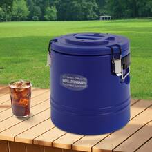 HOHOBLA Ice Bucket Insulated With Lids For Parties And Bar Stainless Steel Three Wall - Blue - View 6