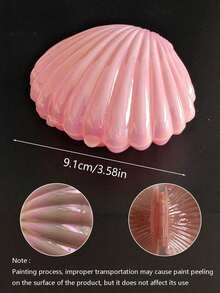10pcs Shell Shaped Jewelry Storage Box, Mermaid-Themed Mini Shell Boxes, Pink Plastic Mini Sea Shells Necklace Box For Gift, Under The Sea Birthday Party Shower Jewelry Storage Boxes,Mother's Day Graduation Season - Pink - View 7