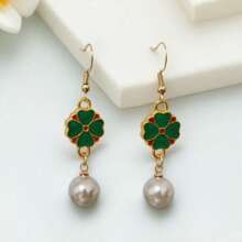 Vintage New Chinese Style Drop Earrings, Long Dangle Design For Party Holiday Daily Wear In Summer