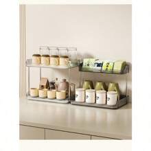 Desktop Aufbewahrungsorganizer Regal, mehrstöckige Aufbewahrungsregale für Tassen/Becher/Kosmetika für Zuhause, Wohnzimmer, Damen, Reiseutensilien, Schulanfang, Studentenwohnheim