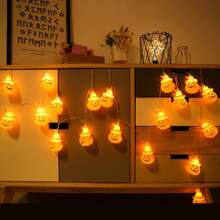 1 Peça Luzes de Corda LED em Formato de Abóbora, Luzes de Decoração de Atmosfera Festiva, Decoração de Halloween, Decoração de Casa Assombrada, Iluminação de Humor para Quarto, Sala de Estar, Decoração de Casa, Decoração de Festa, Decoração de Halloween, Decoração de Quarto, Decoração de Jardim de Halloween para Presente Fada