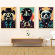 3PCS Wall Arts Posters Optional Frame Animals Wild Style - 3 PiecesPrintable Art Set, Digital Print, Instant Download, Wall Art, Print Art, Animal Art