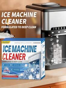 1 pieza Limpiador/Descalcificador para lavadora y lavavajillas - Pastillas de limpieza profunda para lavadoras de carga frontal y superior de alta eficiencia, desodorizante séptico, limpia el tambor interior y el sello del tanque de lavandería