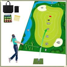 Casual Golf Game Set, Halloween Golf Batting Sticky Ball Mat For Home Golf Batting Practice, Mini Golf Course Casual Golf Game Set, Golf Accessories 2024, Golf Equipment, Valentine's Day Gift - Green - View 2