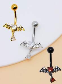 1PC Stainless Steel 14G Belly Real Piercing Button Ring For Women Body Piercing Jewelry Navel Rings