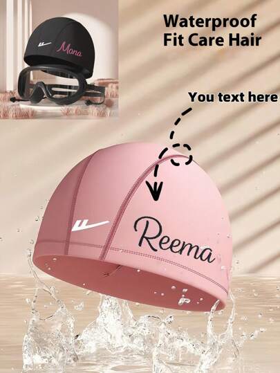 Toucas de natação personalizadas, conjuntos de toucas de natação, óculos subaquáticos