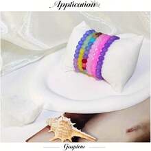 840/1680PCS 6mm Glass Beads For Jewelry Making, 56 Colors Crystal Beads Bracelets Making Kit, Round Beads Suitable For Beginners - Multicolor - View 7