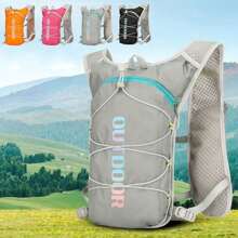Unisex Nylon Outdoor Climbing Backpack Ultra-Light Reflective Cycling Daypack Waterproof Breathable Hydration Backpack